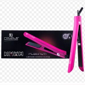Diamond Collection Pink Ceramic Flat Iron - 1.25"